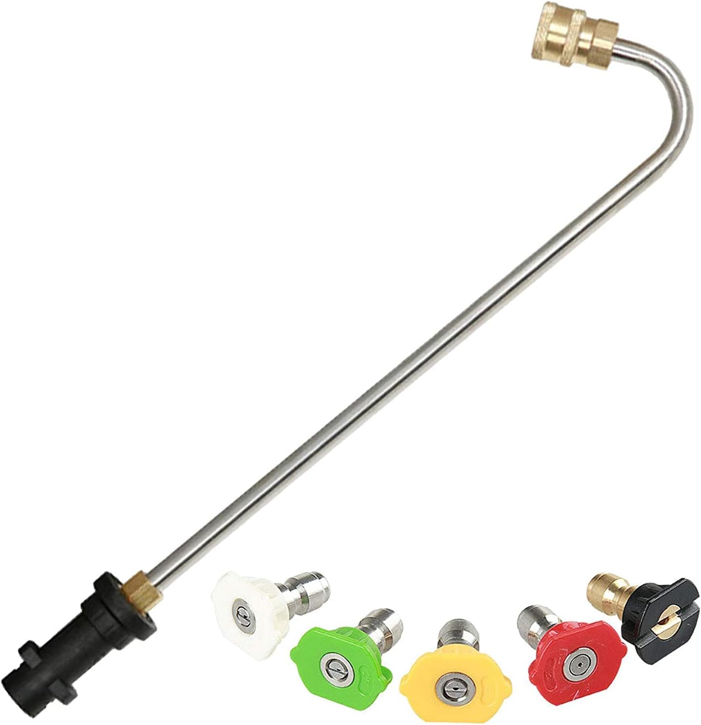Narzędzia do czyszczenia rynien do Karcher K2 K3 K4 K5 K6 K7 - Lanca przedłużająca do rynien z 5 dyszami spryskującymi do myjek wysokociśnieniowych