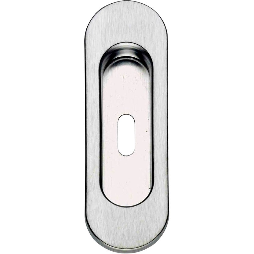 POIGNÉE OVALE POUR PORTE COULISSANTE AVEC TROU OCT. | Bricoman