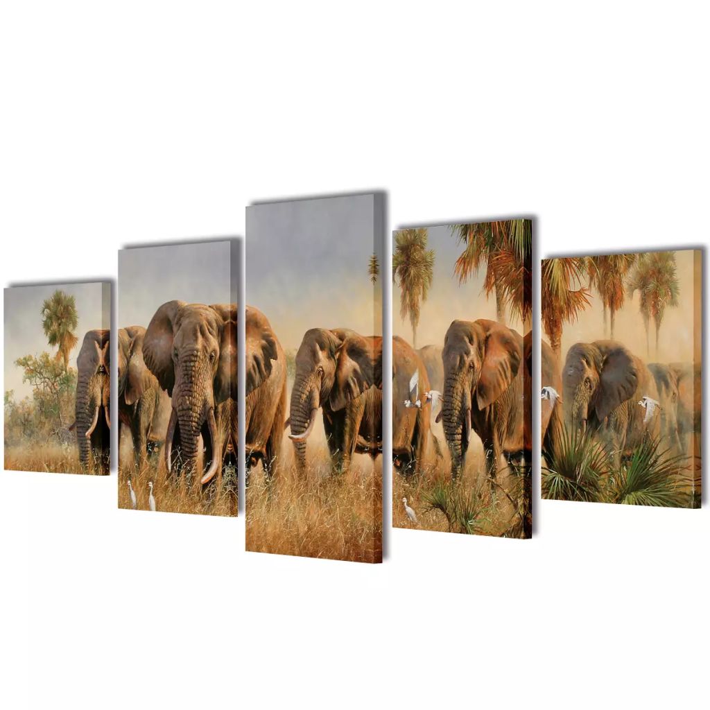 Set de toiles murales imprimées Forêt 100 x 50 cm vidaXL | Leroy Merlin