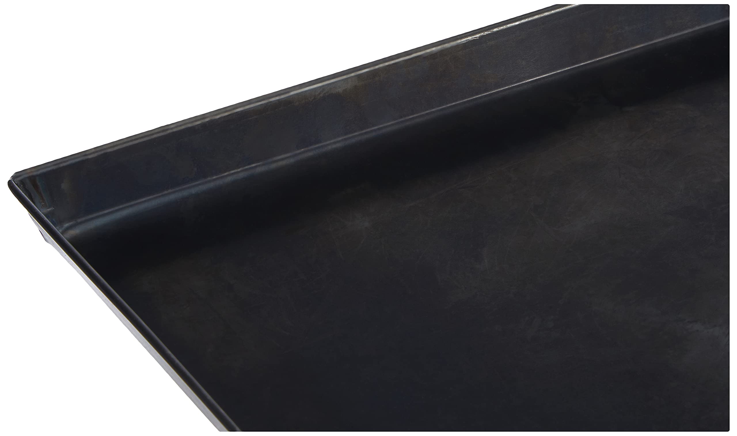 Pentole Agnelli COFE149B40 - Teglia da forno rettangolare in acciaio per pasticceria e pizza, Nero, 40 x 30 x 3 cm - 2