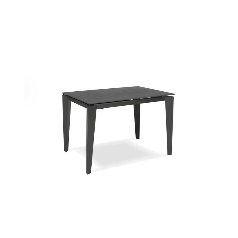 Rozkładany stół od 120 cm do 170 cm Nowoczesny ceramiczny blat na szkle hartowanym w kolorze grafitowym