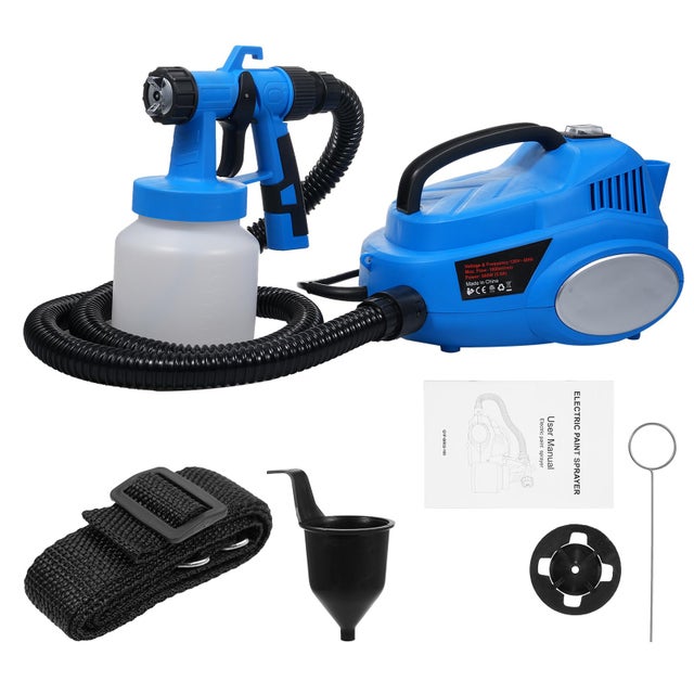 Pistola a spruzzo elettrica per vernice da 650 W, spruzzatore di vernice, spruzzatore di vernice elettrico HVLP da 800 ml con 3 modalità di spruzzo