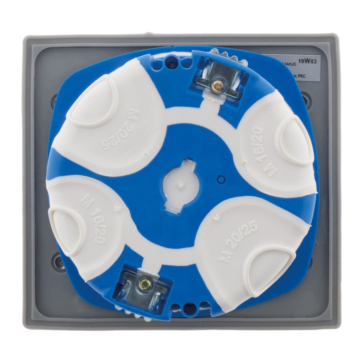 Prise de sol 16A Schuko alu brossé - IP44 + boîte installation - Zenitech - 7