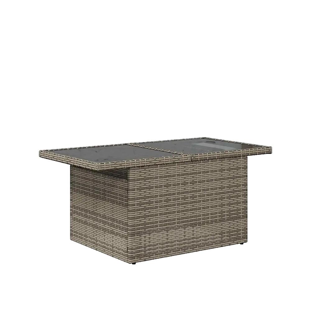 Zestaw ogrodowy vidaXL 6 szt. szary rattan modułowy