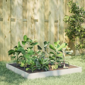 L'aiuola rialzata con ruote, 75 x 51 x 37,5 cm, ideale per