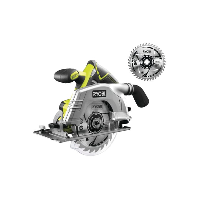 Confezione RYOBI - Sega circolare R18CS-0 - 18V OnePlus - senza batteria e caricatore - Lama ultra sottile CSB165A1