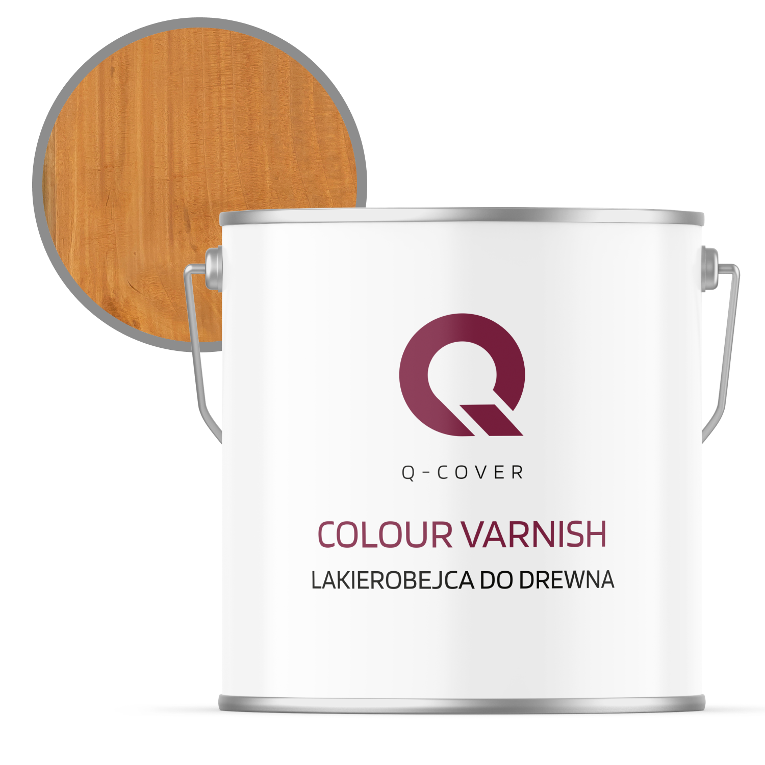 Lakierobejca do Drewna 3w1 Q-Cover Dąb Satyna 5L