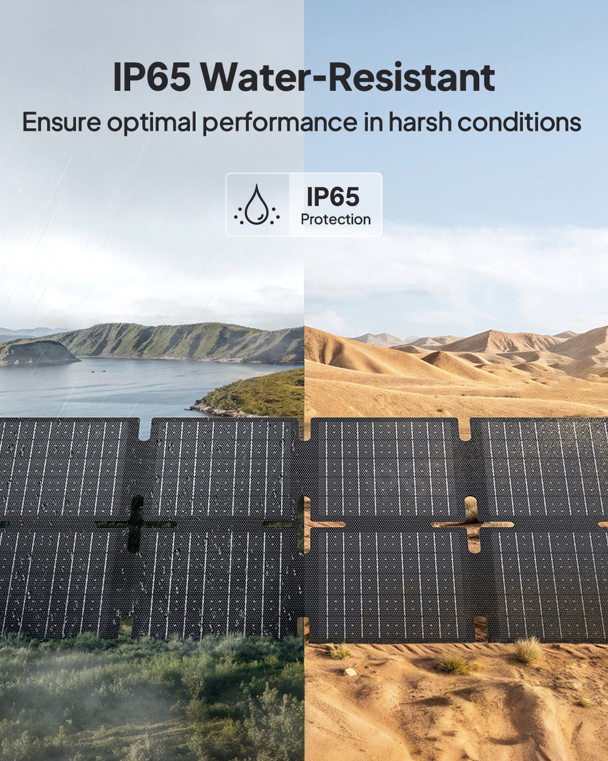 BLUETTI Painel Solar 60W, para Estação de Energia Portátil Elite 10, Elite 30 V2,AC2A, telemóvel, Carregador Solar Dobrável para Caminhadas e Campismo - 6