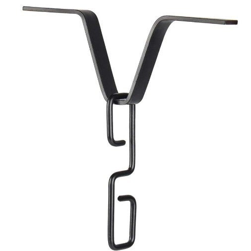Adapter rynnowy z łańcuchem deszczowym, hak zewnętrzny w kształcie litery V, nierdzewny, adapter rynnowy ze stopu aluminium (czarny)