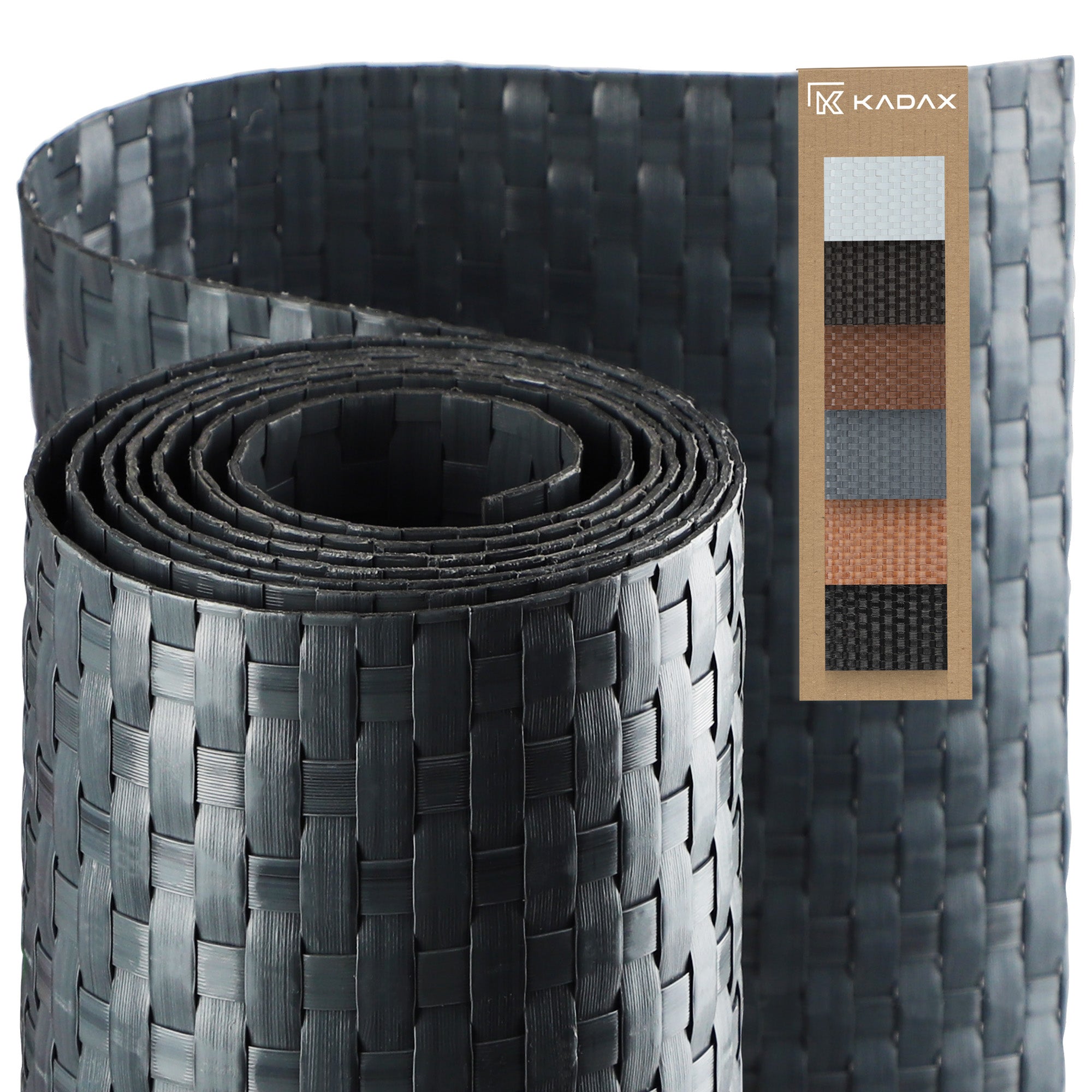 OSŁONA BALKONOWA TECHNORATTAN 1x1m ANTRACYT BALKON MATA NA WYMIAR PREMIUM