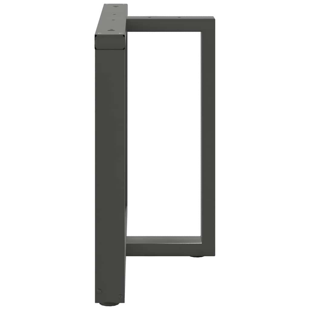Lot de 2 Pieds de table à manger forme de T | Pied de meuble 100x35x(72-73)cm acier CFW27653 - 4