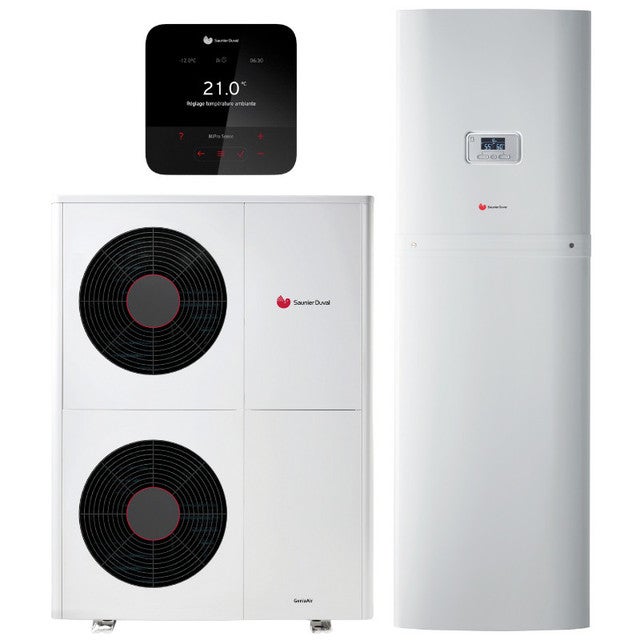 Pompe à chaleur Air / Eau Monobloc GeniaAir Max 15 Tri + GeniaSet Max + MiPro Sense - SAUNIER DUVAL