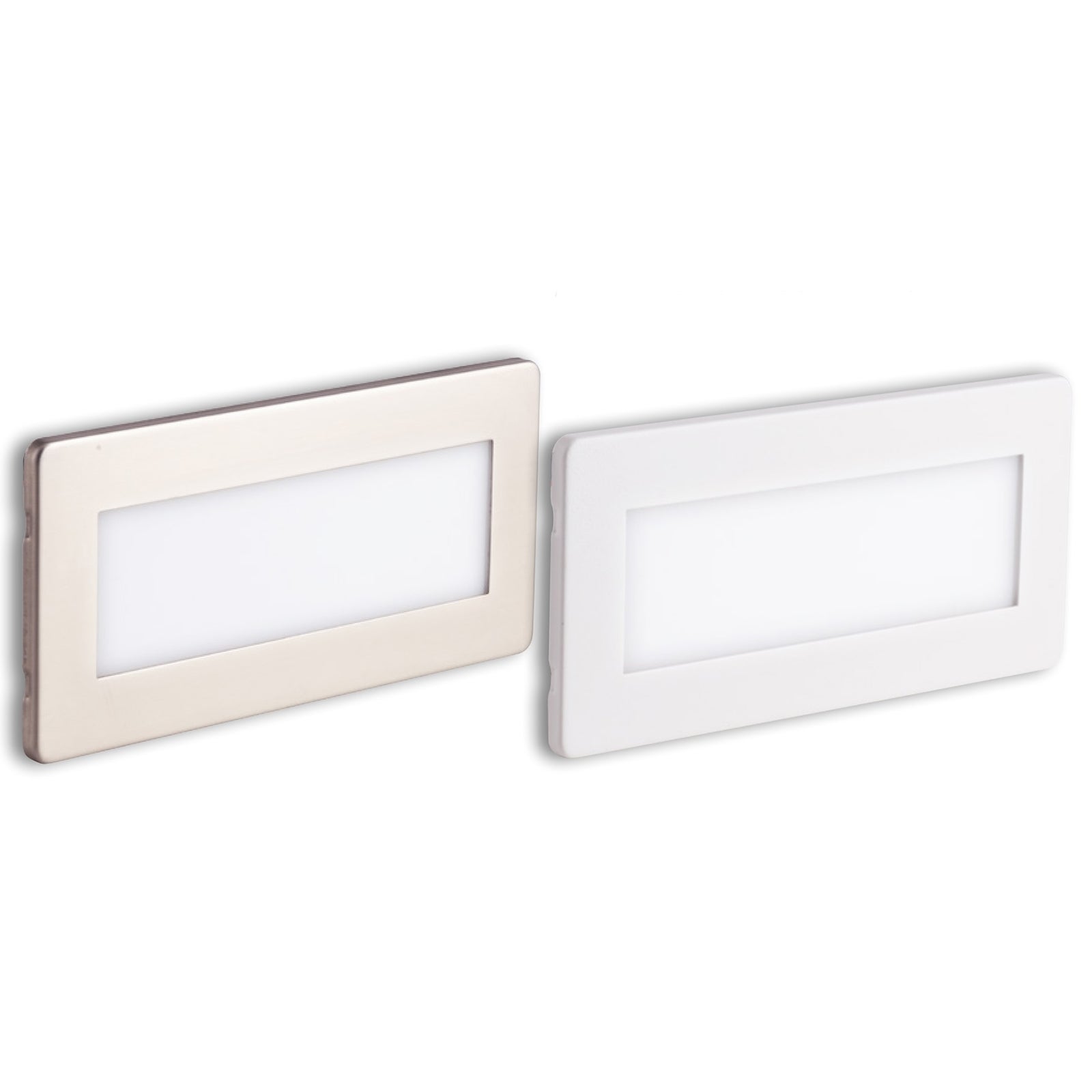 Faretto segnapassi LED 4W incasso luce muro cassetta 506 4000K bianco inox IP65 - 5