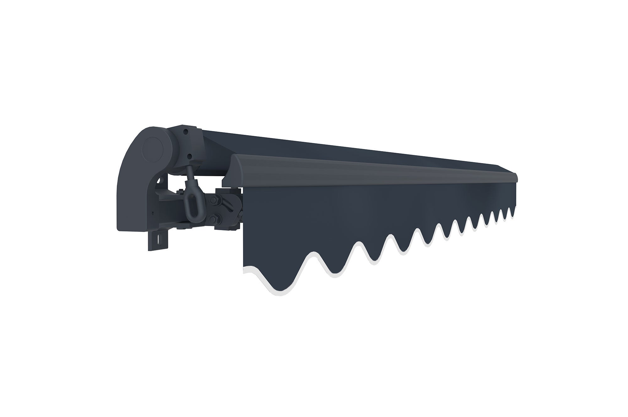 Store banne monobloc VECCHIO 3m x 2,5m - Toile premium 320g/m2 Gris - 6