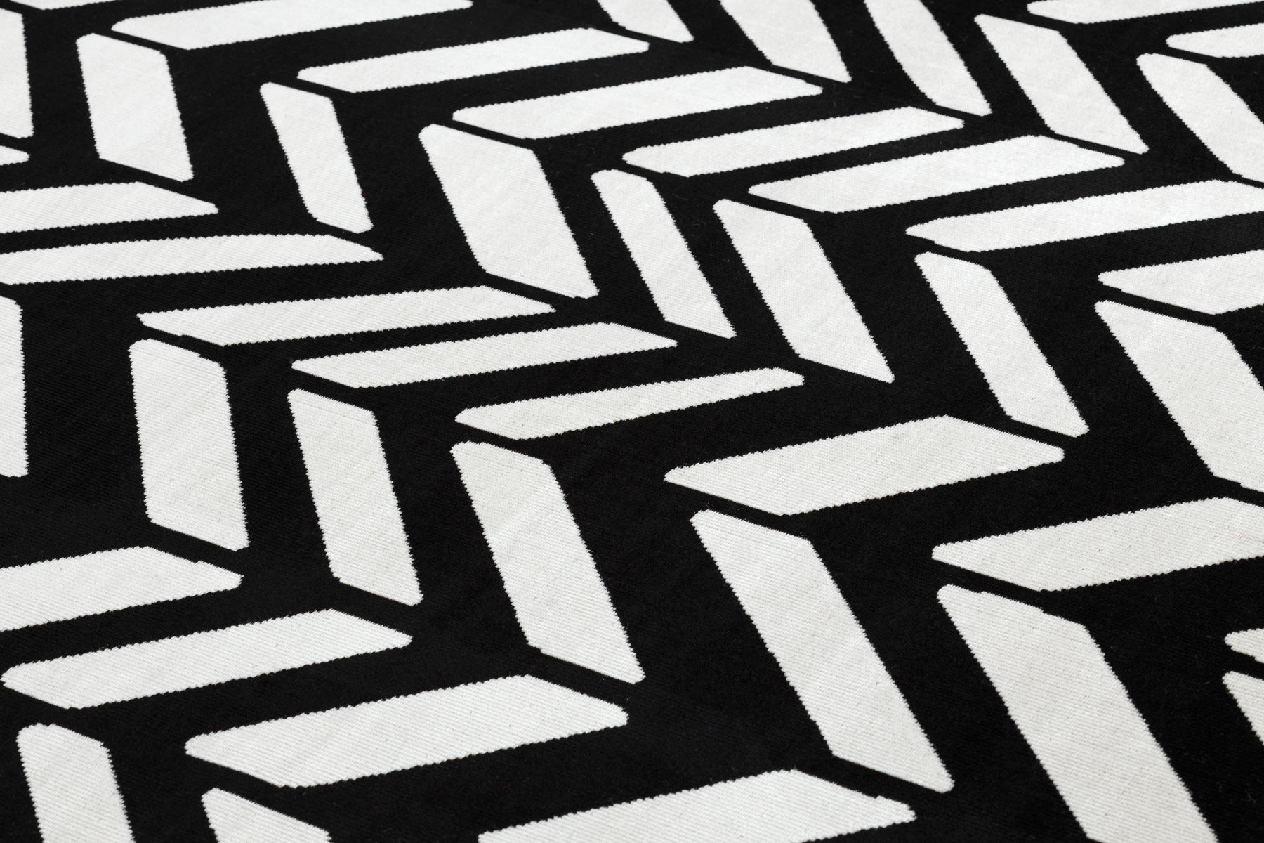 Dywan nowoczesny MUNDO E0571 jodełka, chevron outdoor beż / czarny 180x270 cm - 5