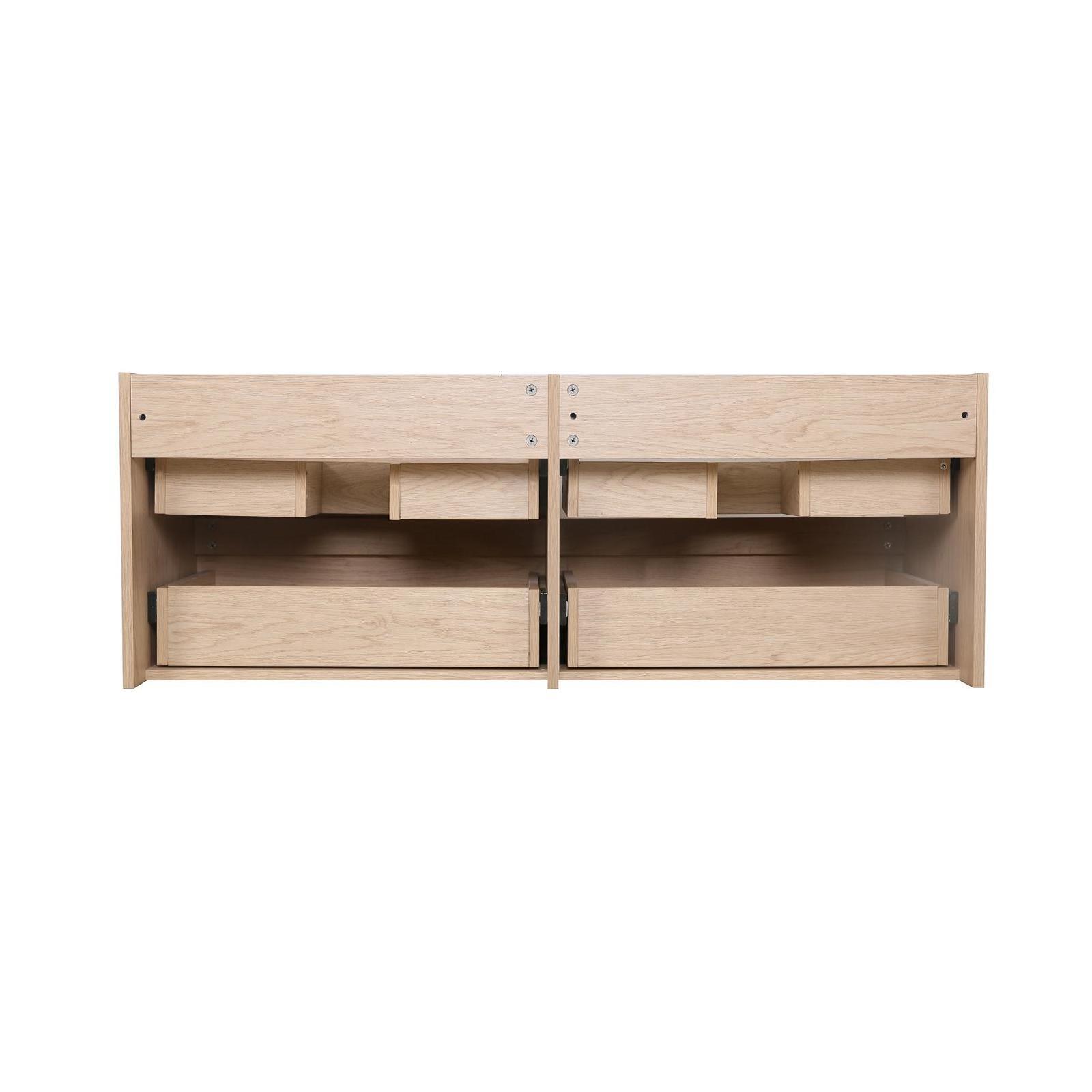 Meuble sous vasque suspendu SORRENTO 4 tiroirs 120cm - 7