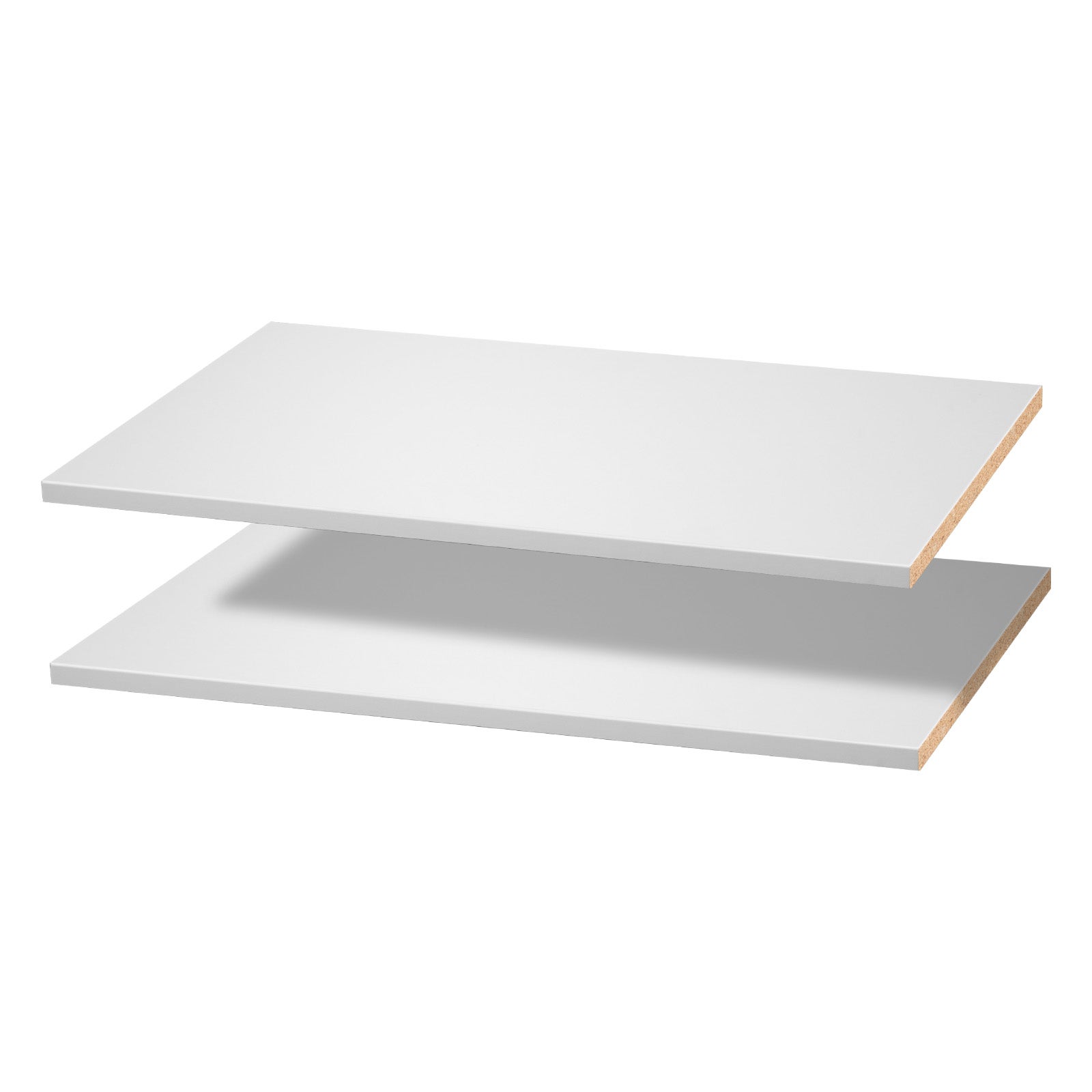 Etageres SucceBuy, lot de 2, adaptees aux systemes de placard, dimensions 584 x 355 x 15 mm, panneaux polyvalents pour chambre, bureau - 8