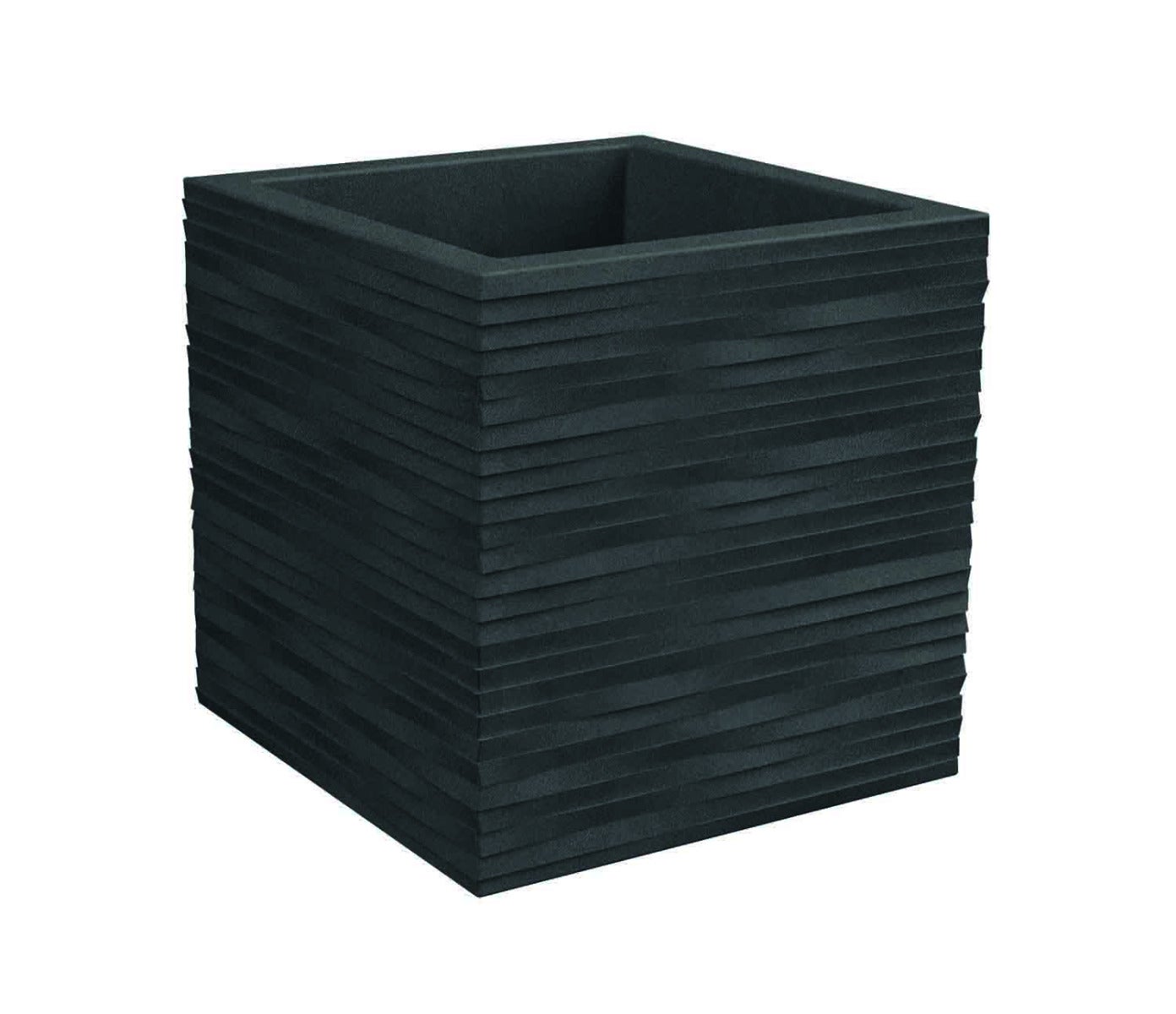 Blumax Vaso Quadrato Grande In Polipropilene - 23.5 Litri, 41x30 Cm, Per Interni/Esterni, Fori Di Scarico Fai-da-te, Colori Vivaci