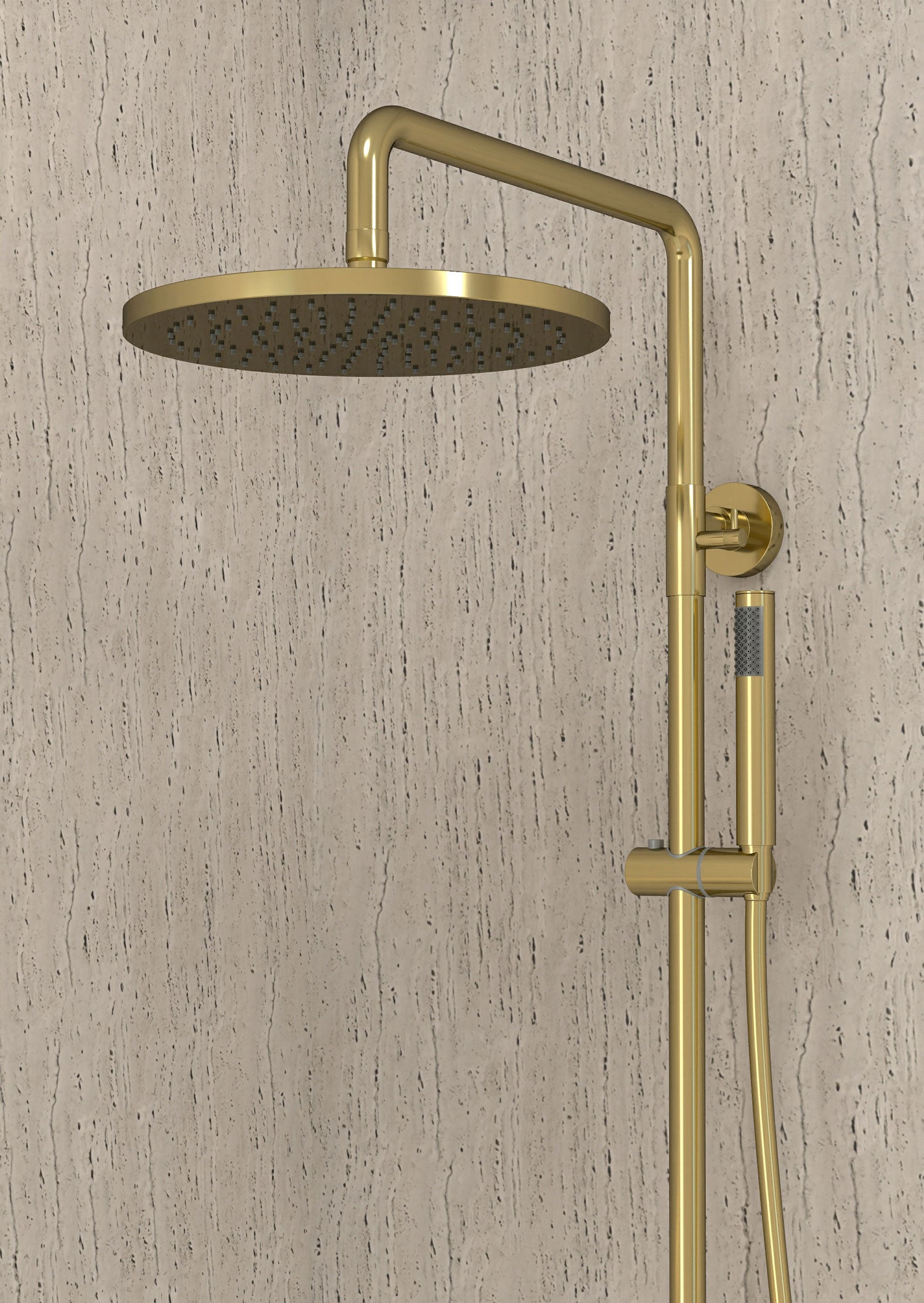 Colonne de douche et bain thermostatique Doré - Corbeau - 5