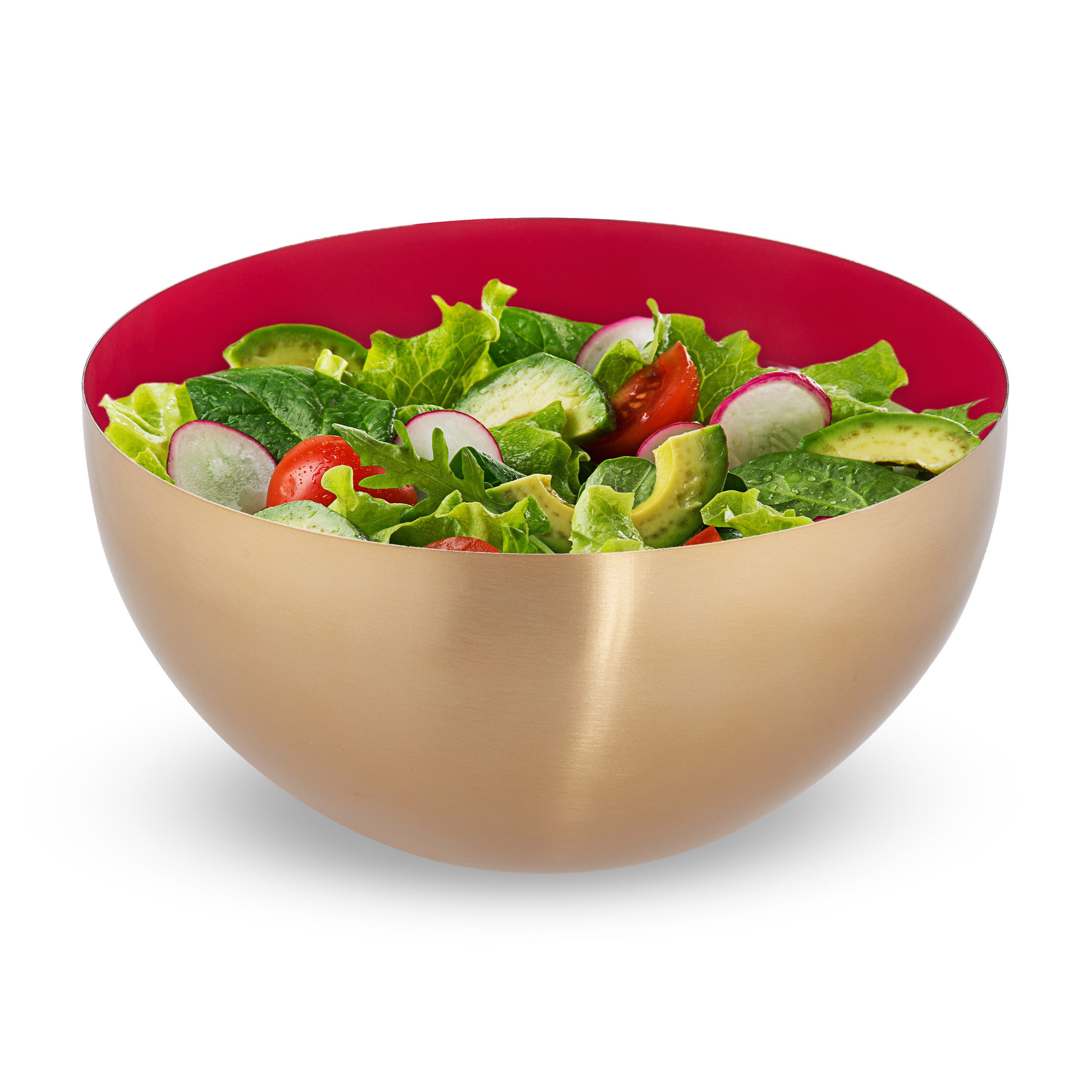 TOPINCN Ciotola Inclinata In Acciaio Inossidabile 304 - Grande, Per Insalata, Pasta, Frutta E Condimenti - Design Anti-schizzo - 3