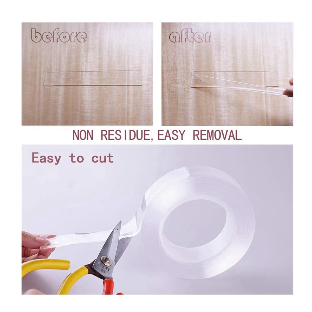 Ruban adhésif double face nano très résistant, pour affiches murales, pour la maison ou le bureau (2 mm 3 cm x 3 m) - 3