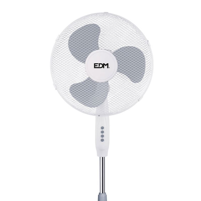 Ventilateur sur pied EDM 45W - 40cm - Blanc 33500 - 3