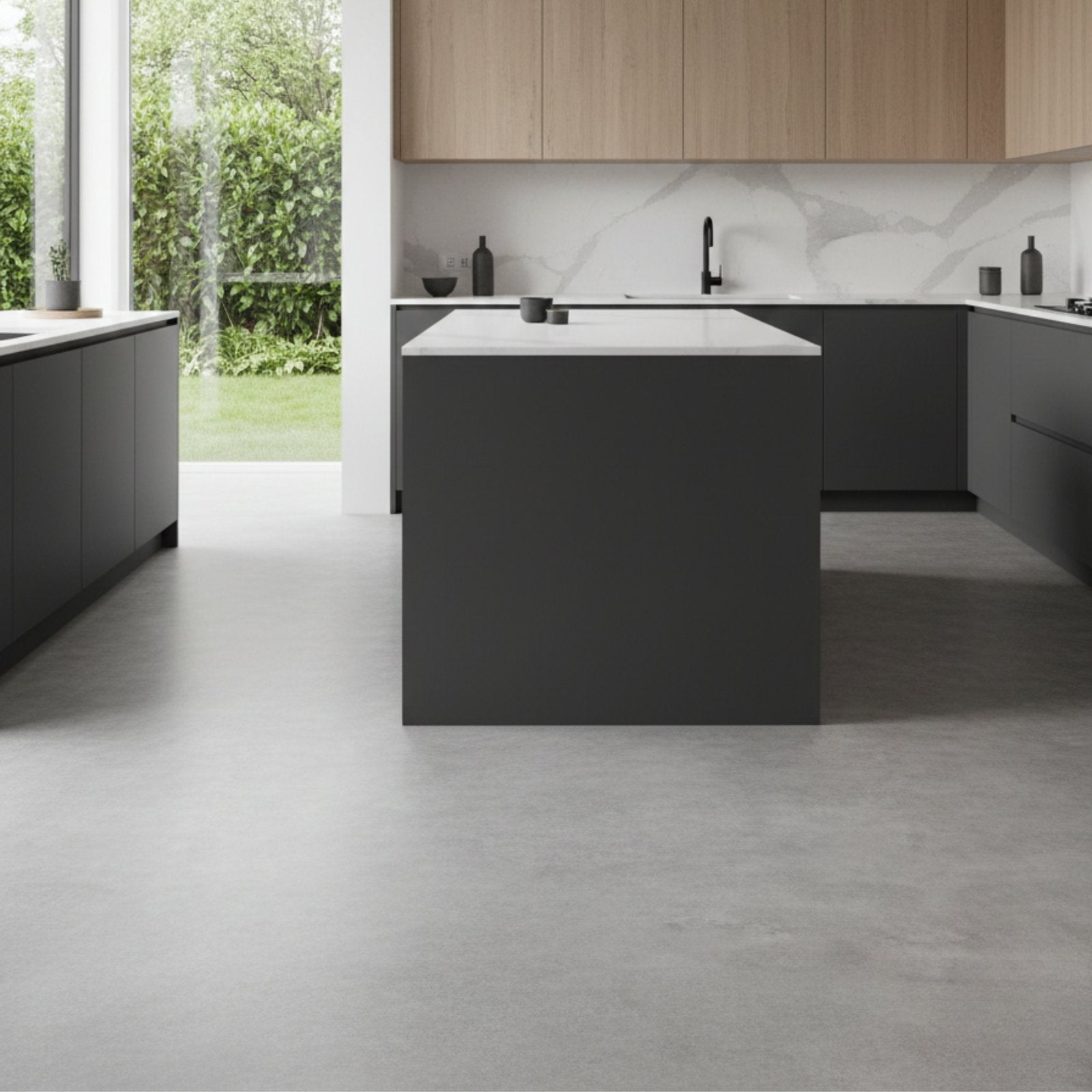 Suelo vinílico SPC clic Extrem 6mm efecto piedra Gris Cemento ISOVEX (1,84 m²) - 4