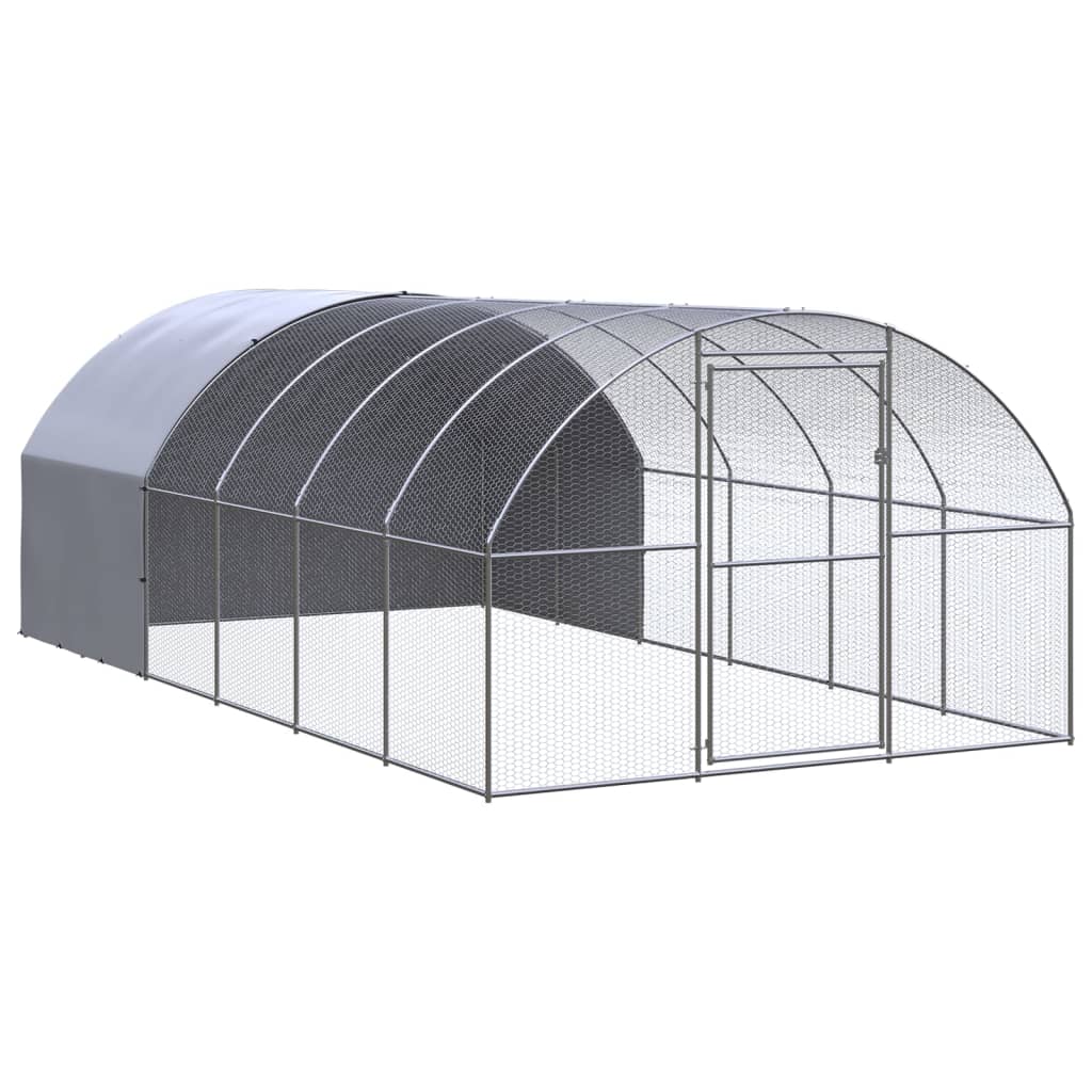 VidaXL Recinzione in Rete per Pollaio in Acciaio e PVC 25x1,2 m Rossa | Leroy Merlin