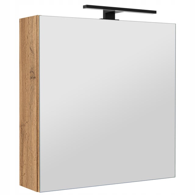 Szafka łazienkowa z lustrem oświetleniem lampką led lustrzana wisząca 60 cm