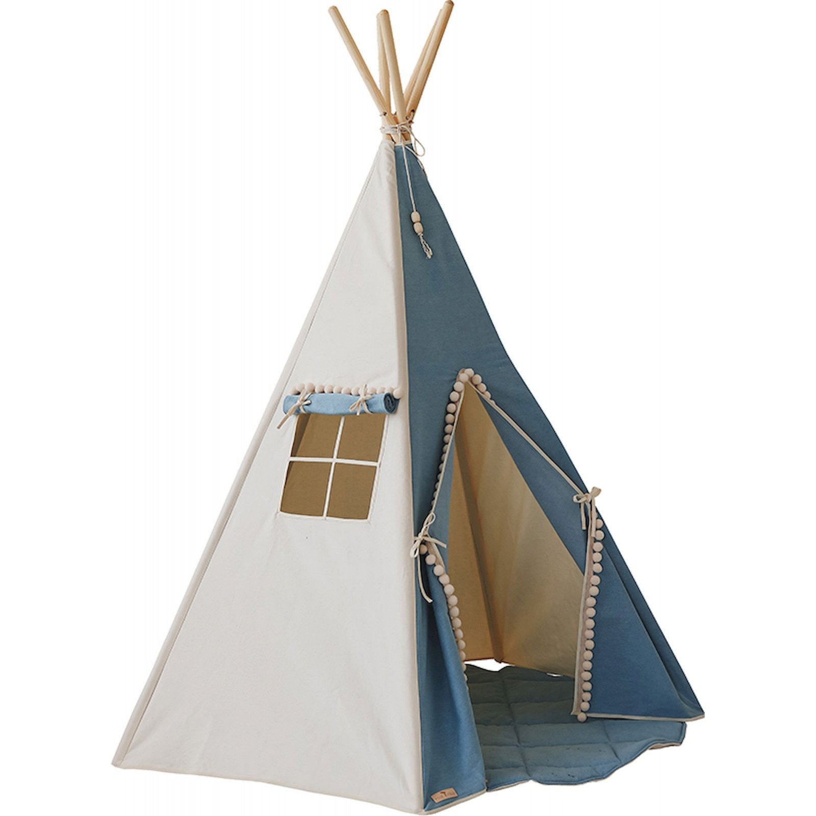 relaxdays Tente de jeu pompier pour enfants