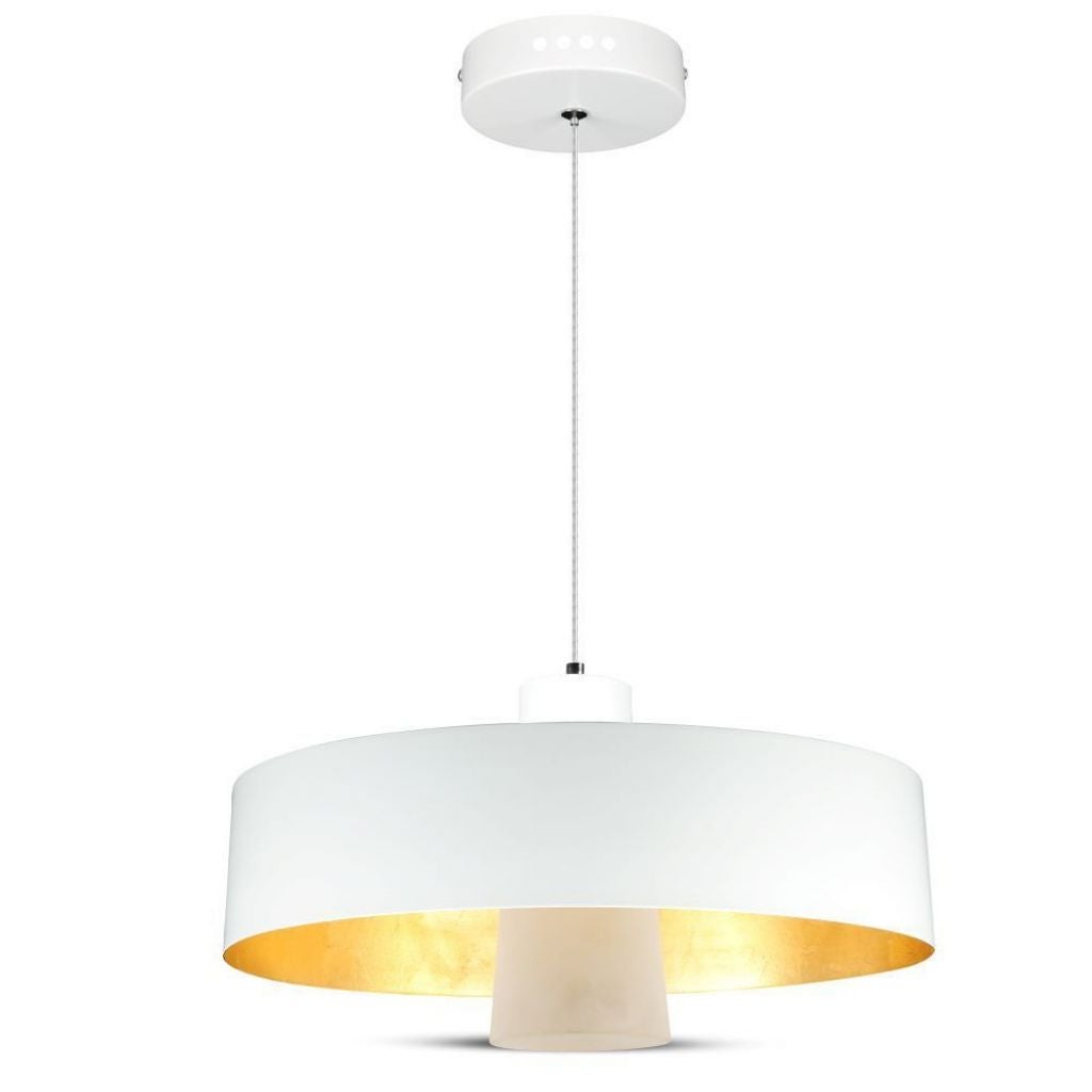 Żyrandol LED z metalową misą 7W, biały 4000K
