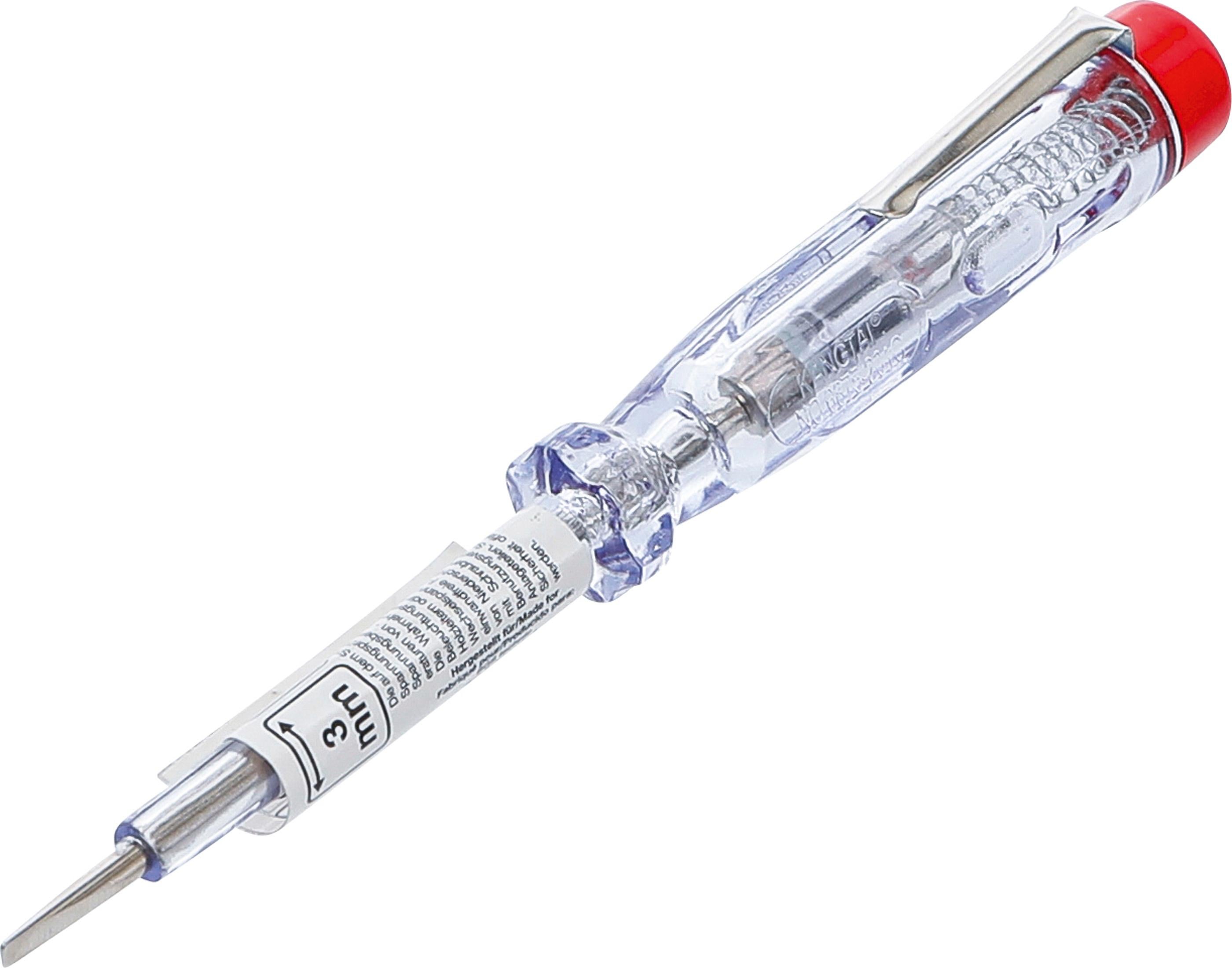 Testeur De Tension BGS DIY 721 - 120-250V, Avec Lentille Et Clip Métallique, Lot De 2 Pièces