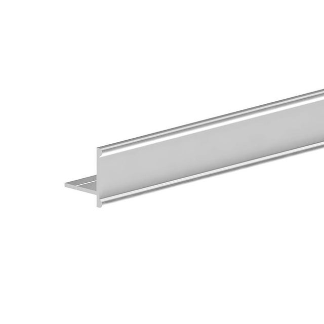 Profil bas en T SLID'UP 210 - 220 pour porte 18 mm max - 1,8 m - argent