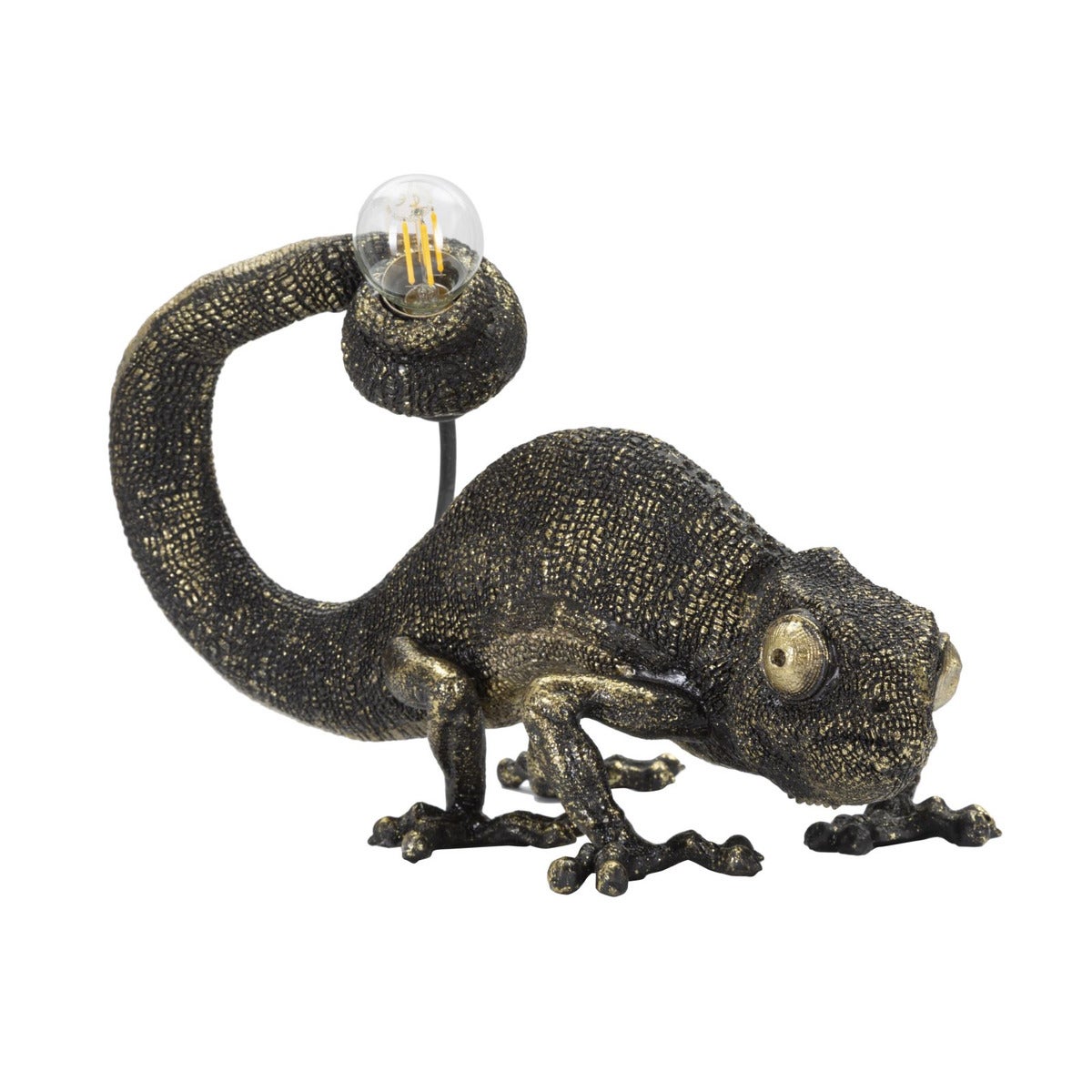 Lampa Stołowa Kameleon, Poliżywica, Czarny, Seven Design