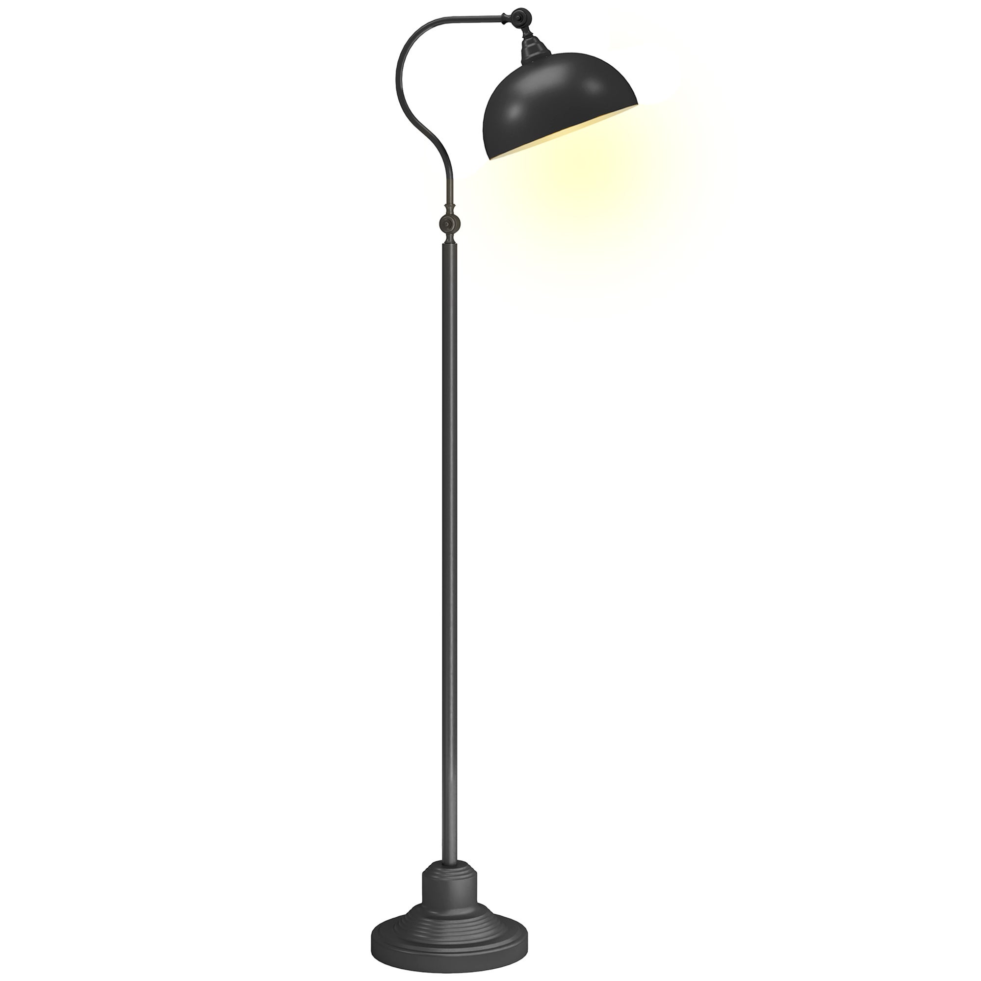 Lampadaire LED Noir Dimmable 12W – Avec Télécommande, 4 Couleurs Et 6 Modes Lumière