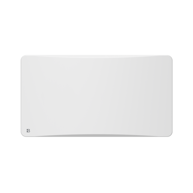 Radiateur électrique fixe à inertie sèche céramique avec thermostat interchangeable 1500W Bestherm OVEO horizontal blanc