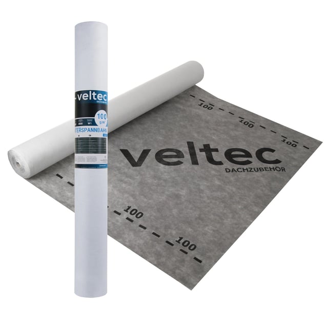 Ecran de sous-toiture respirant PAROTEC VELTEC 100, 50m x 1.5m, 100g/m²