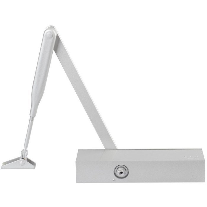 Ferme-porte tous profils DORMA - bras standard - freinage ouverture - force 2/4 - Argent - 27112201 - 2