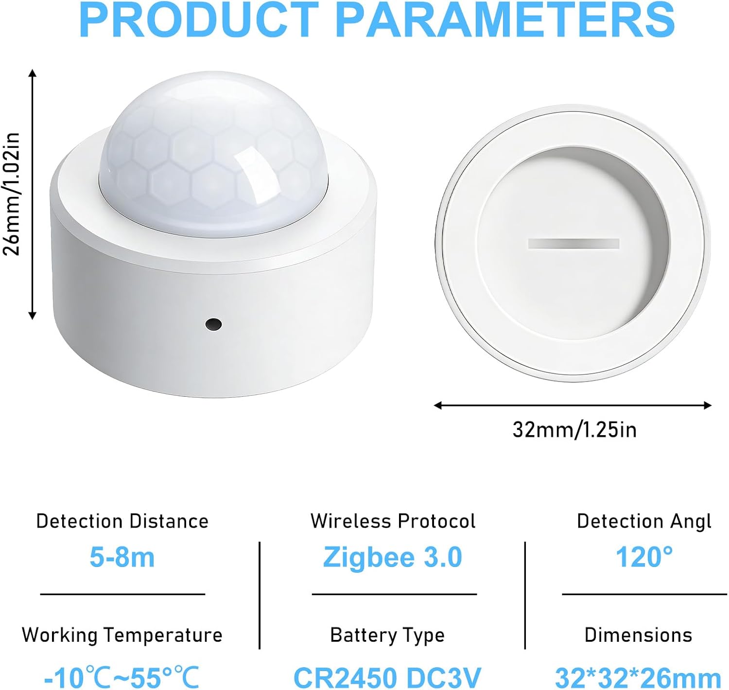 2 Pièces Détecteur de Mouvement Zigbee PIR, Capteur Intelligent pour Application Smart Life/Tuya, Hub Zigbee Requis - 2