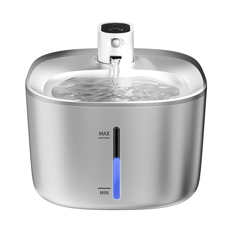 Fontana Per Gatti E Cani 2,5L Con Filtro - Distributore Acqua Silenzioso Con LED - Interno/Esterno