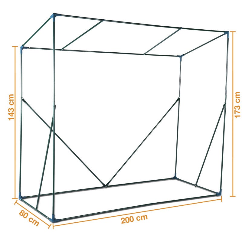 Serre de jardin 120x80x60cm Mini Serre de jardin en Film avec Anneau de Fixation 1,6 m2 pour Jardin et Balcon - 5