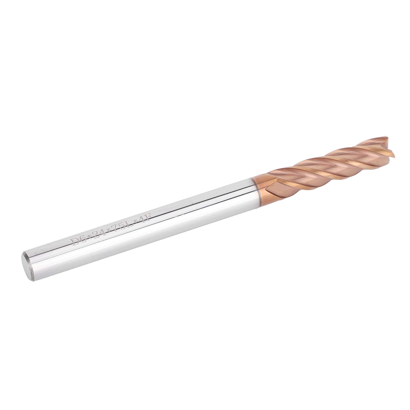 FRAISE A TIGE DROITE EN ACIER AU TUNGSTENE OUTILS DE MACHINES CNC 55 Deg Pour Alliage Aluminium L50mm D5mm 3 Cannelures