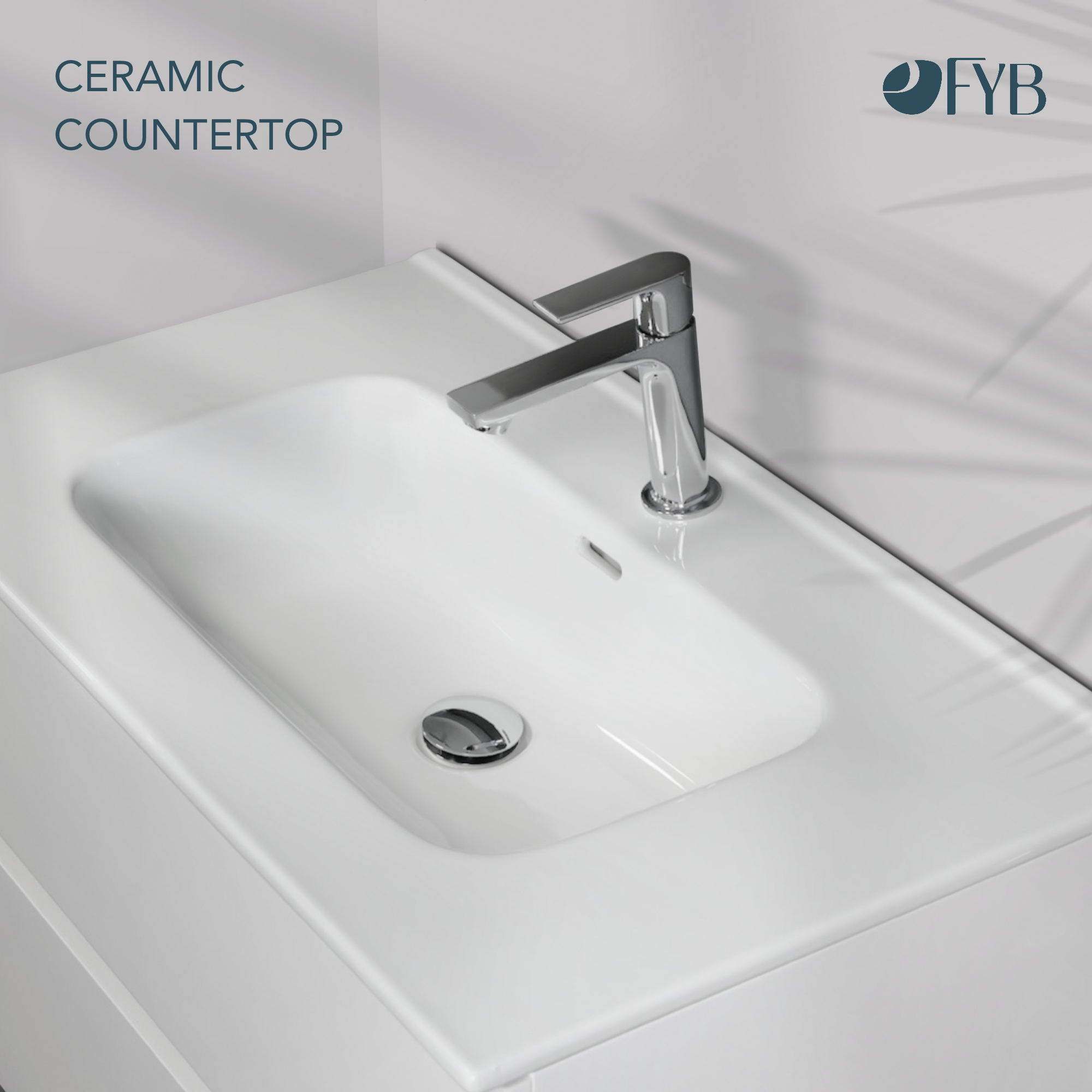 Feel Your Bath, Meuble SDB Blanc Brillant 80 cm + Vasque Céramique Blanc Brillant – 3 Tiroirs et Pieds, Moderne - 4
