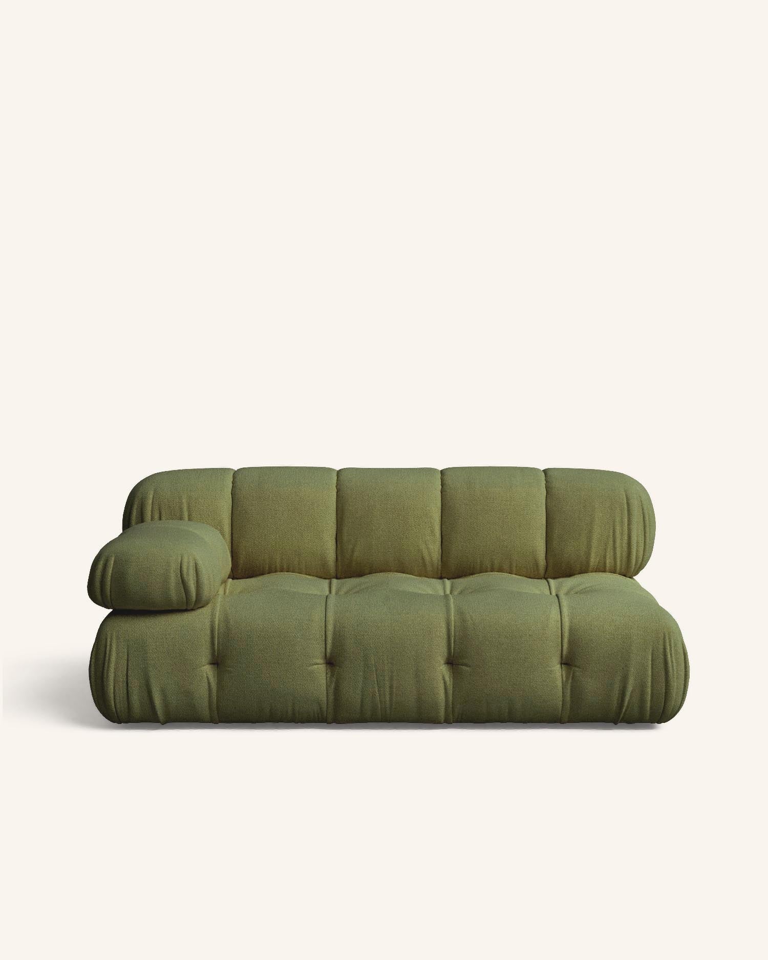 Bozco sofá verde con chaise longue izquierdo 165 x 99 cm hannun