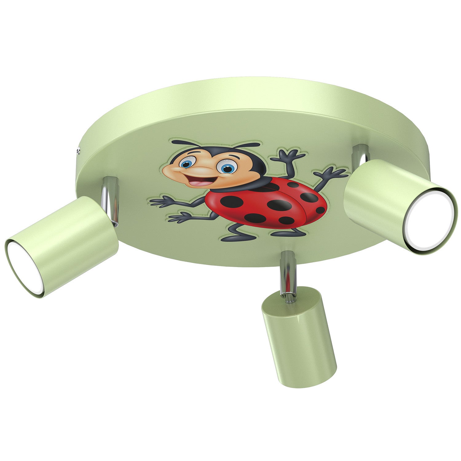 Lampa sufitowa wisząca Fun zielono-czerwona-czarna 3xGU10x8W wym: 10,5 x 30 x 30 cm metal Luminex