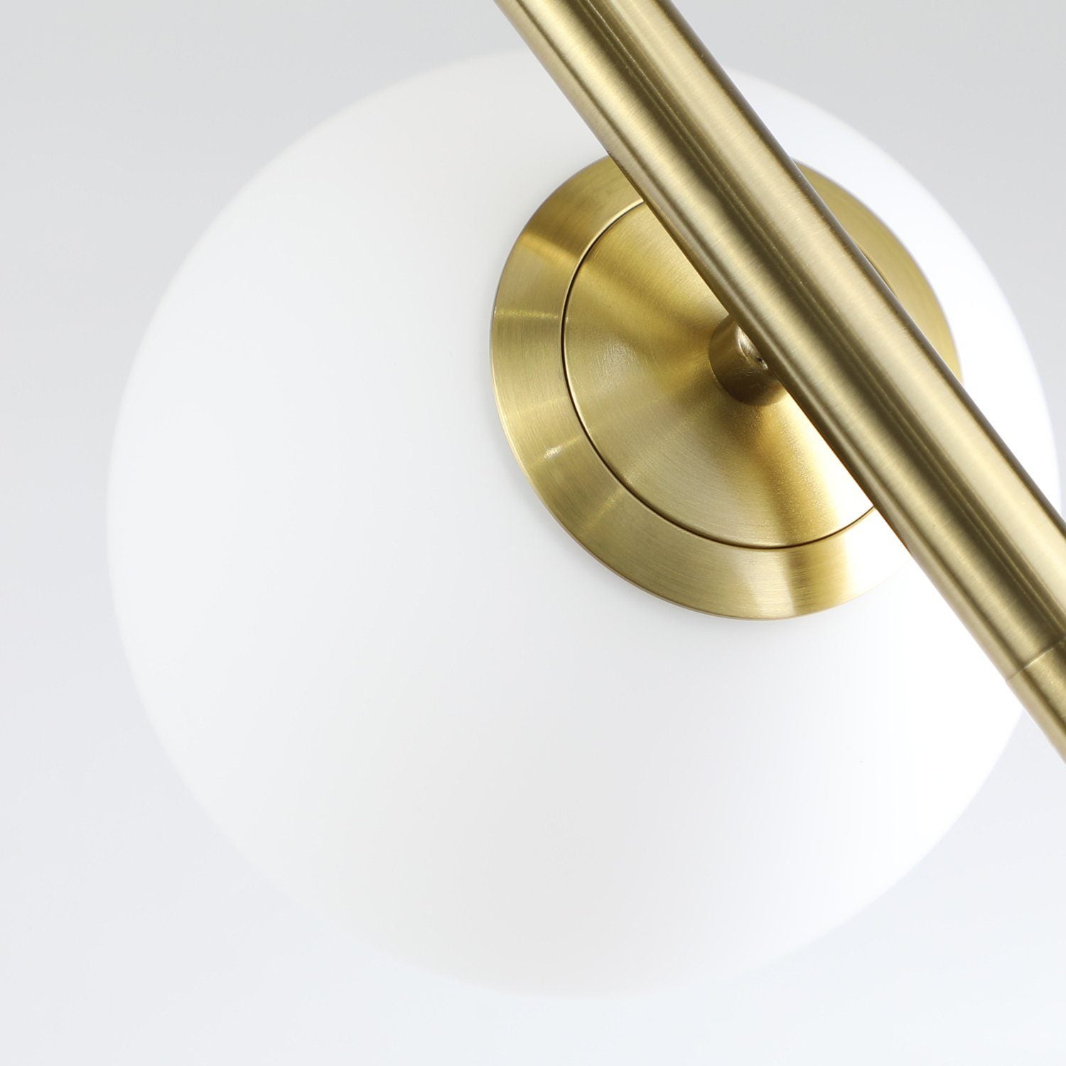 NETTLIFE Lampadaire Salon Moderne - Gold Design Lampadaire E27 Douille Lampe de sol avec interrupteur à pied -166cm （Sans source） - 6
