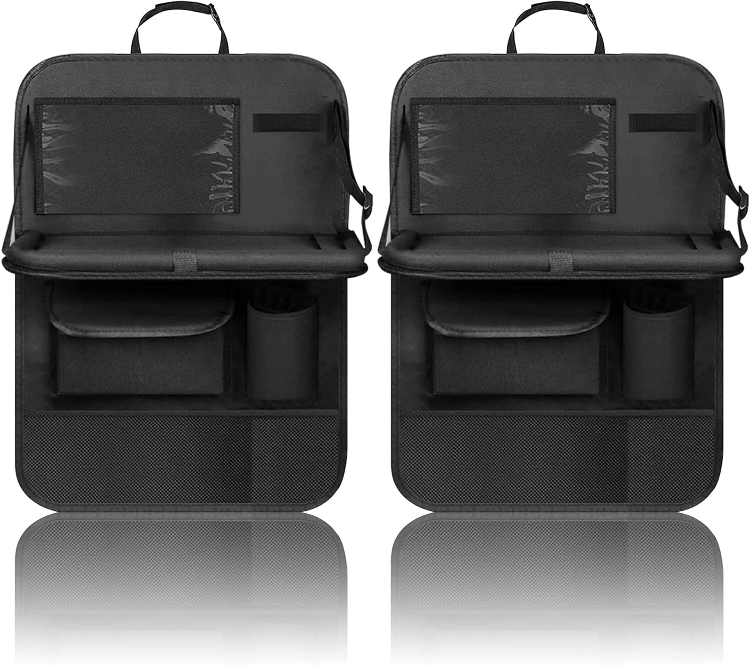 LUUGUYI Lot De 2 Organiseurs Siège Auto Enfant – Protection Dossier Voiture + Table Pliante & Support Tablette – Étanché & Grande Capacité
