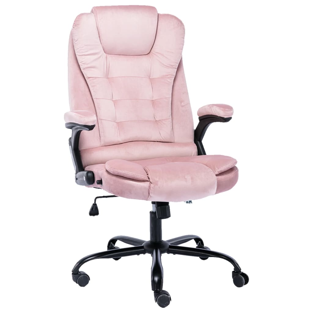 Chaise D'étude Pour Enfants/adolescents Avec Dossier En ABS, Assise Rembourrée En PU Et Base Chromee Couleur Rose Modele Adriana 82973917
