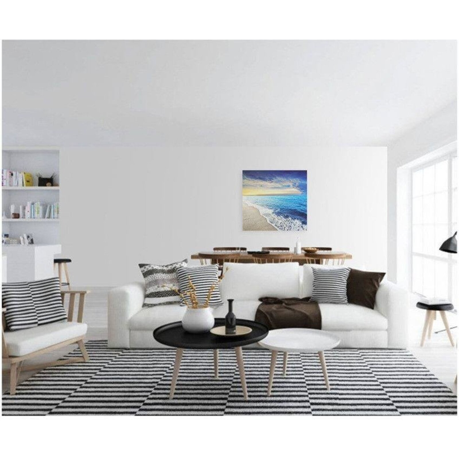 Tableau vue sur la mer - 60 x 60 cm - 3