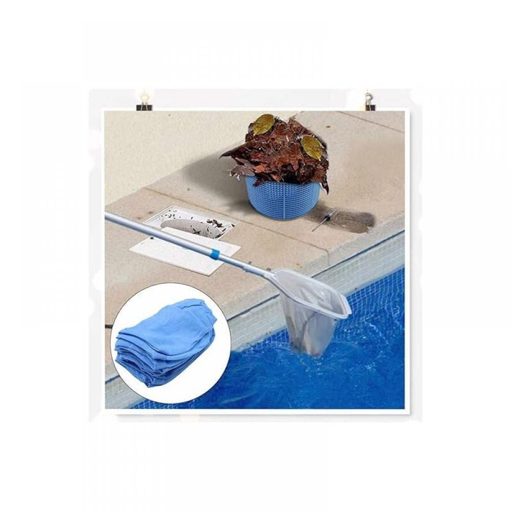 Calzini Skimmer Piscina Kyzuzia - 10 Pezzi, Rete Nylon, Filtro Foglie E Impurit&agrave;